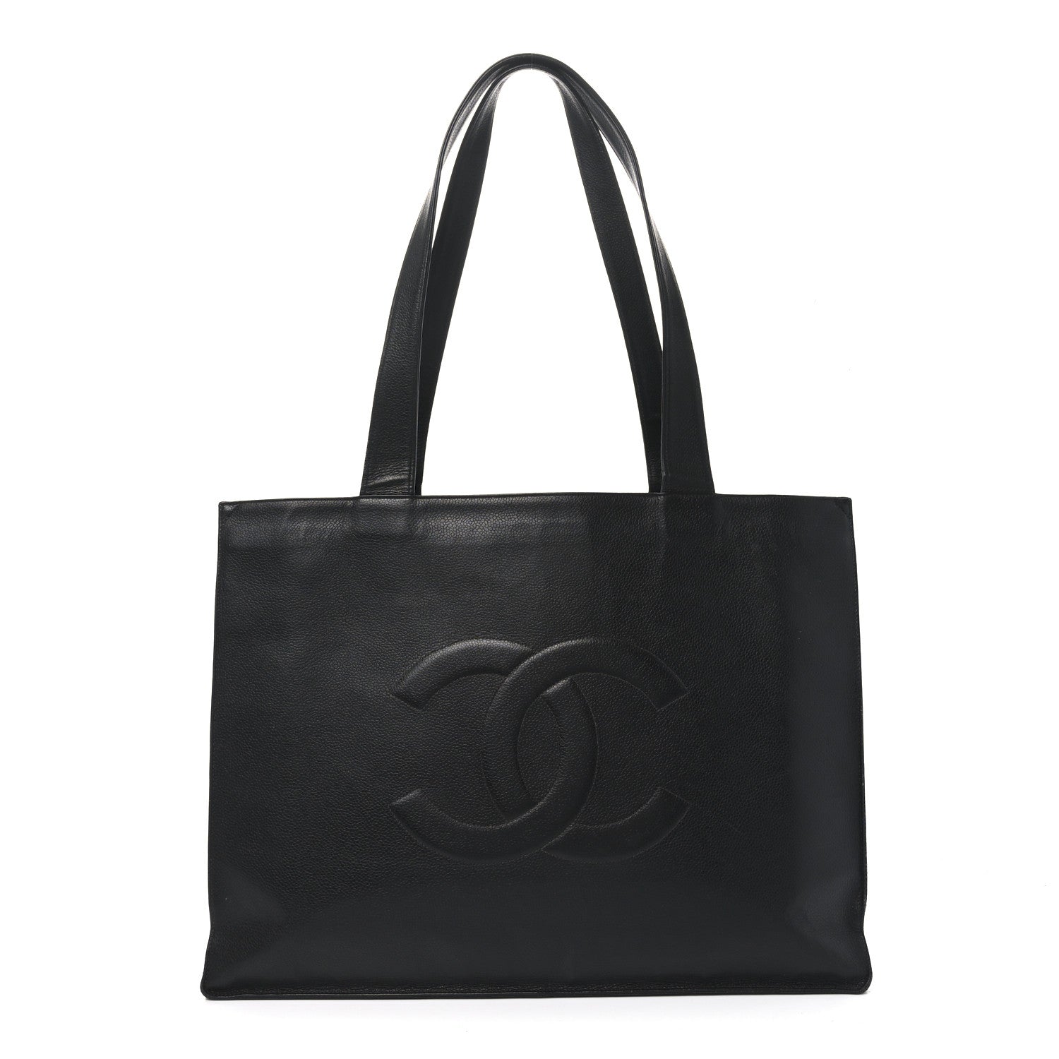 Chanel Caviar CC Tote Black