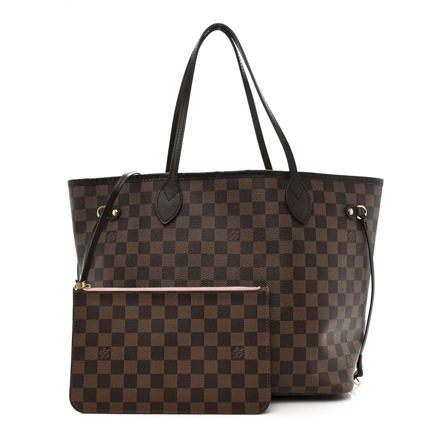 Louis Vuitton Damier Ebene Neo Neverfull MM Rose Ballerine