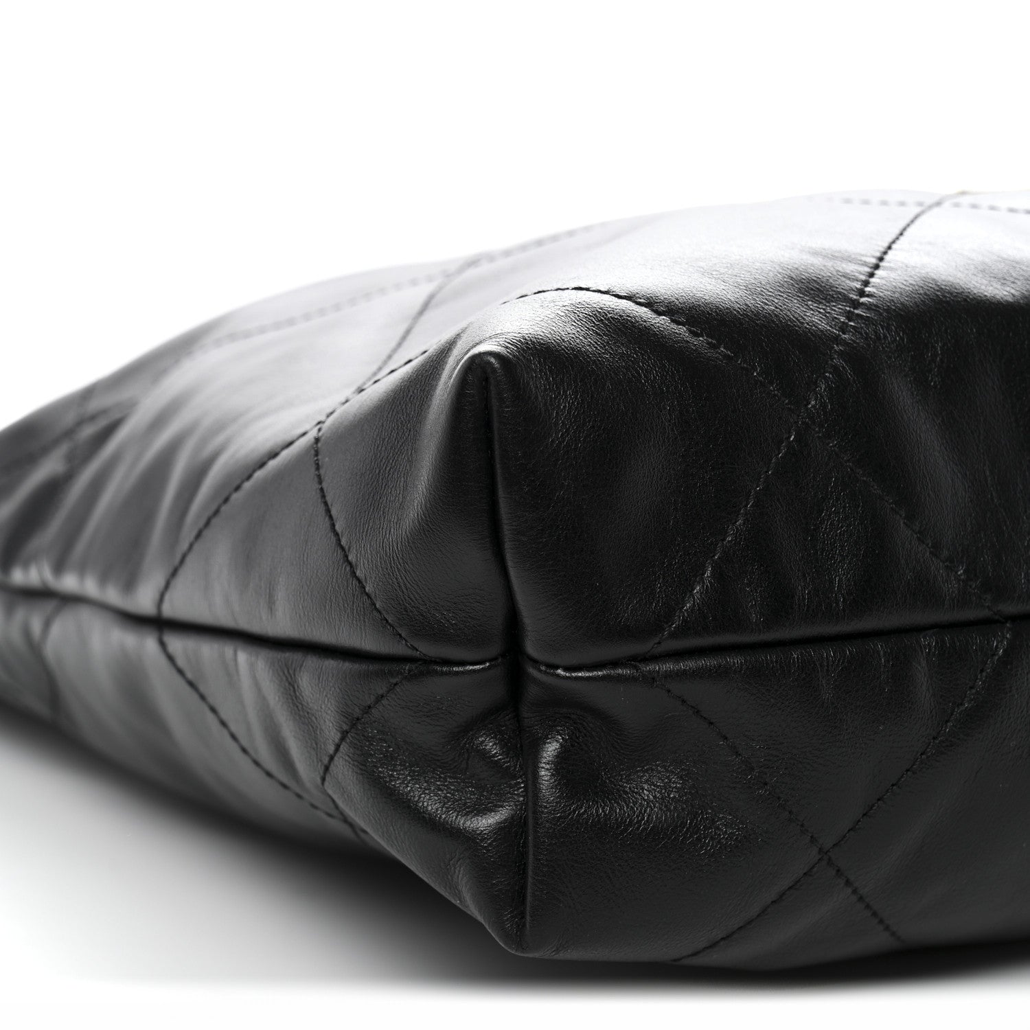 Chanel Shiny Calfskin Quilted Small Chanel 22 Black