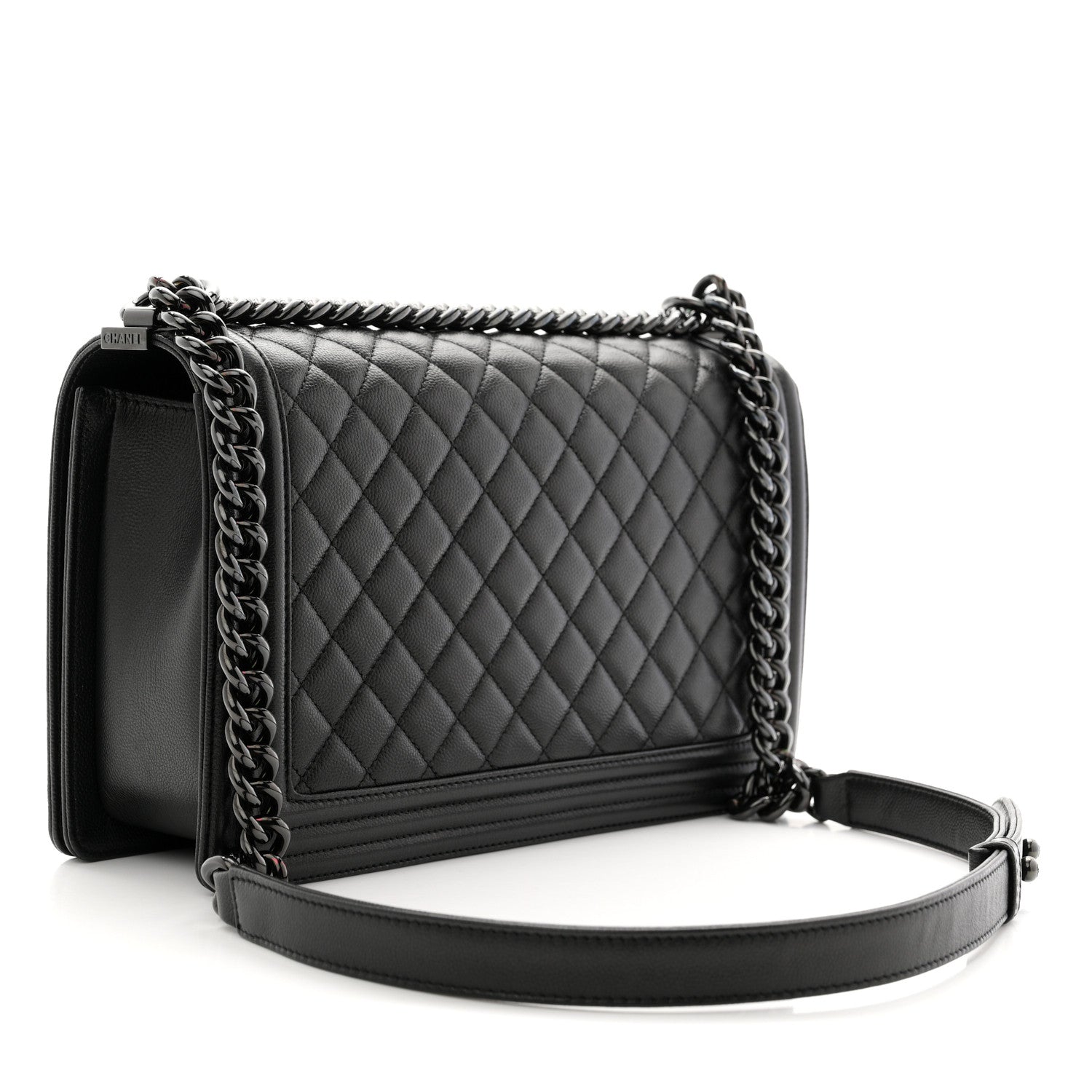 Chanel Caviar Quilted New Medium Boy Flap So Black