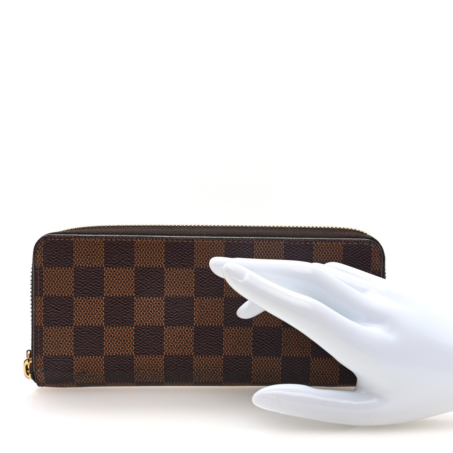 Louis Vuitton Damier Ebene Clemence Wallet Cherry