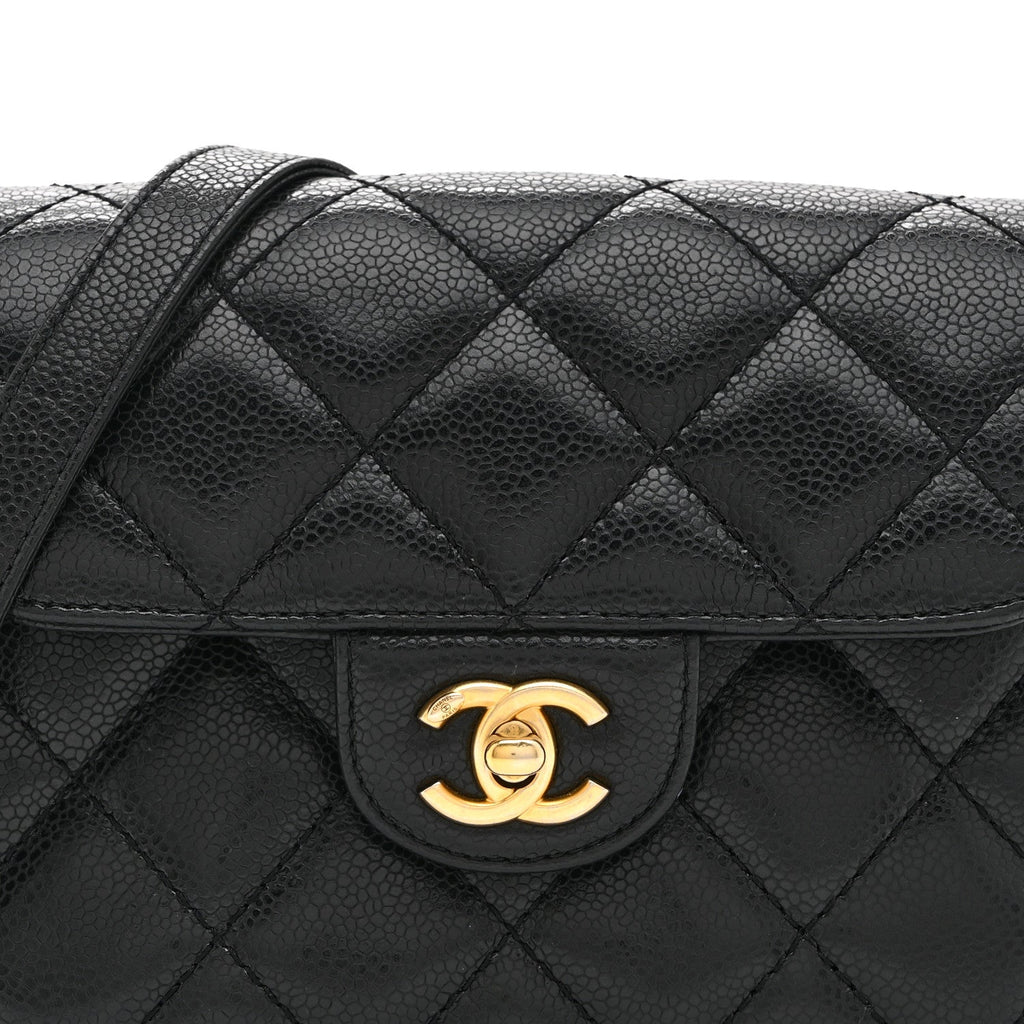 Chanel Caviar Quilted Mini Chain Flap Black