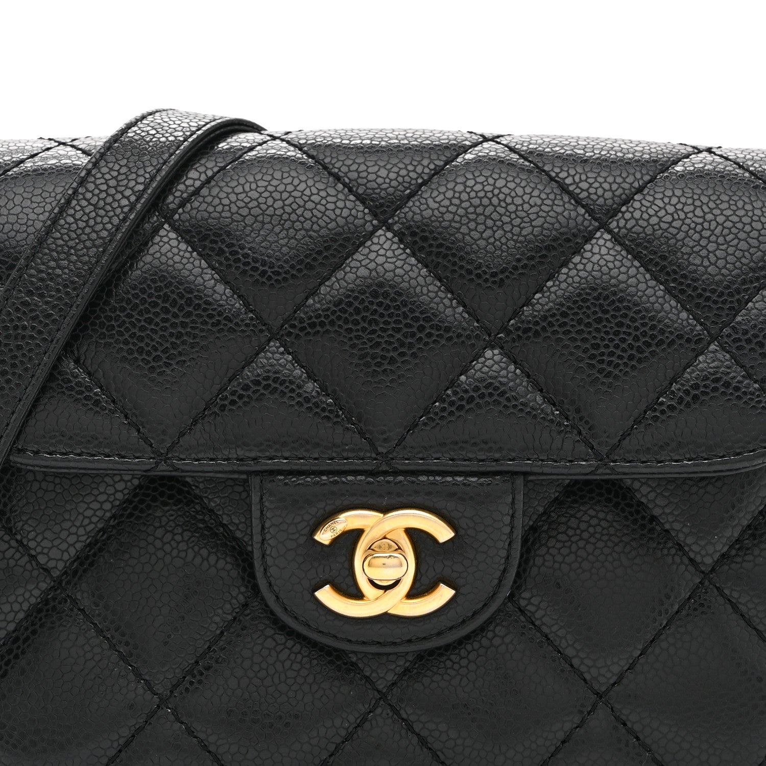 Chanel Caviar Quilted Mini Chain Flap Black