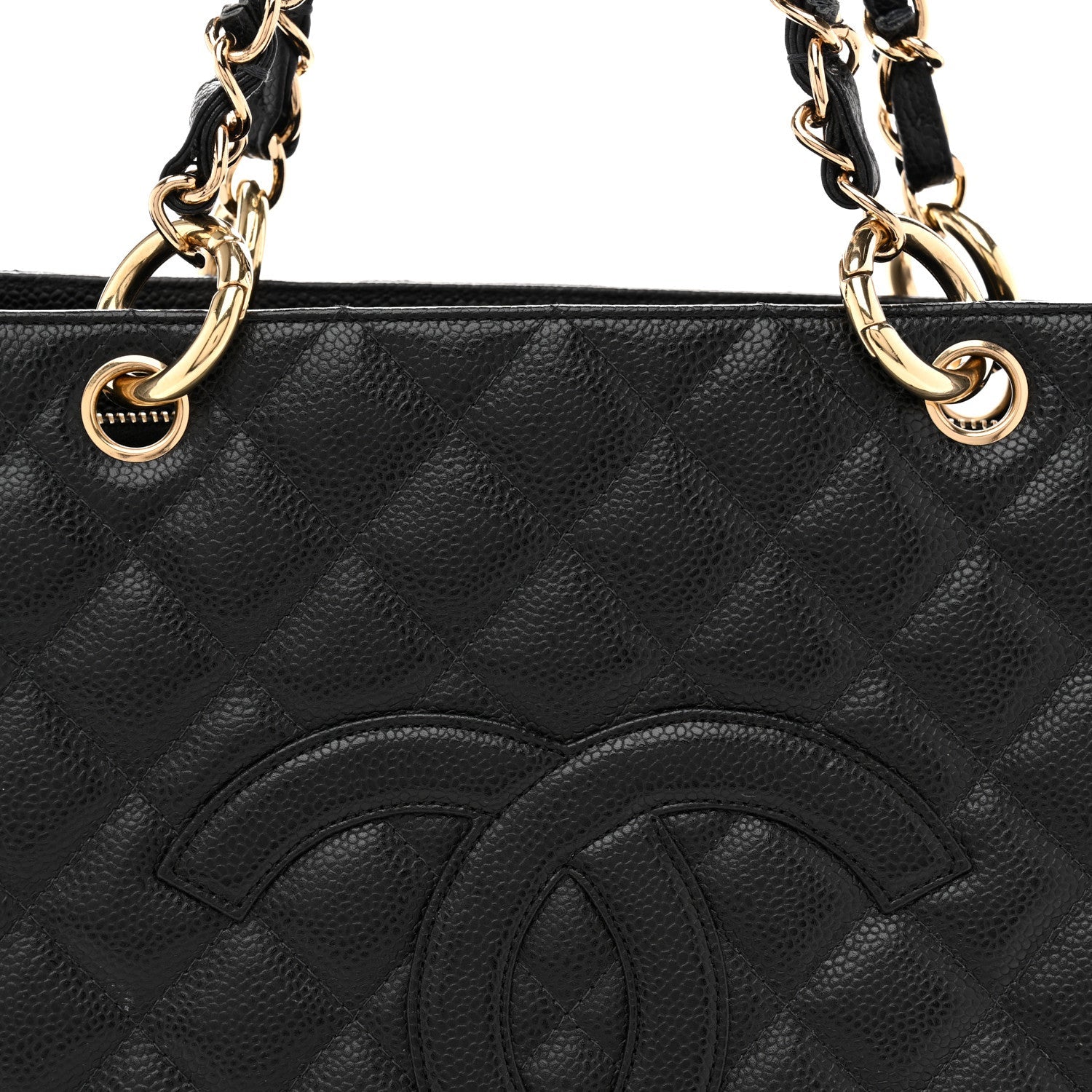 Chanel Caviar Quilted Grand Shopping Tote GST Black