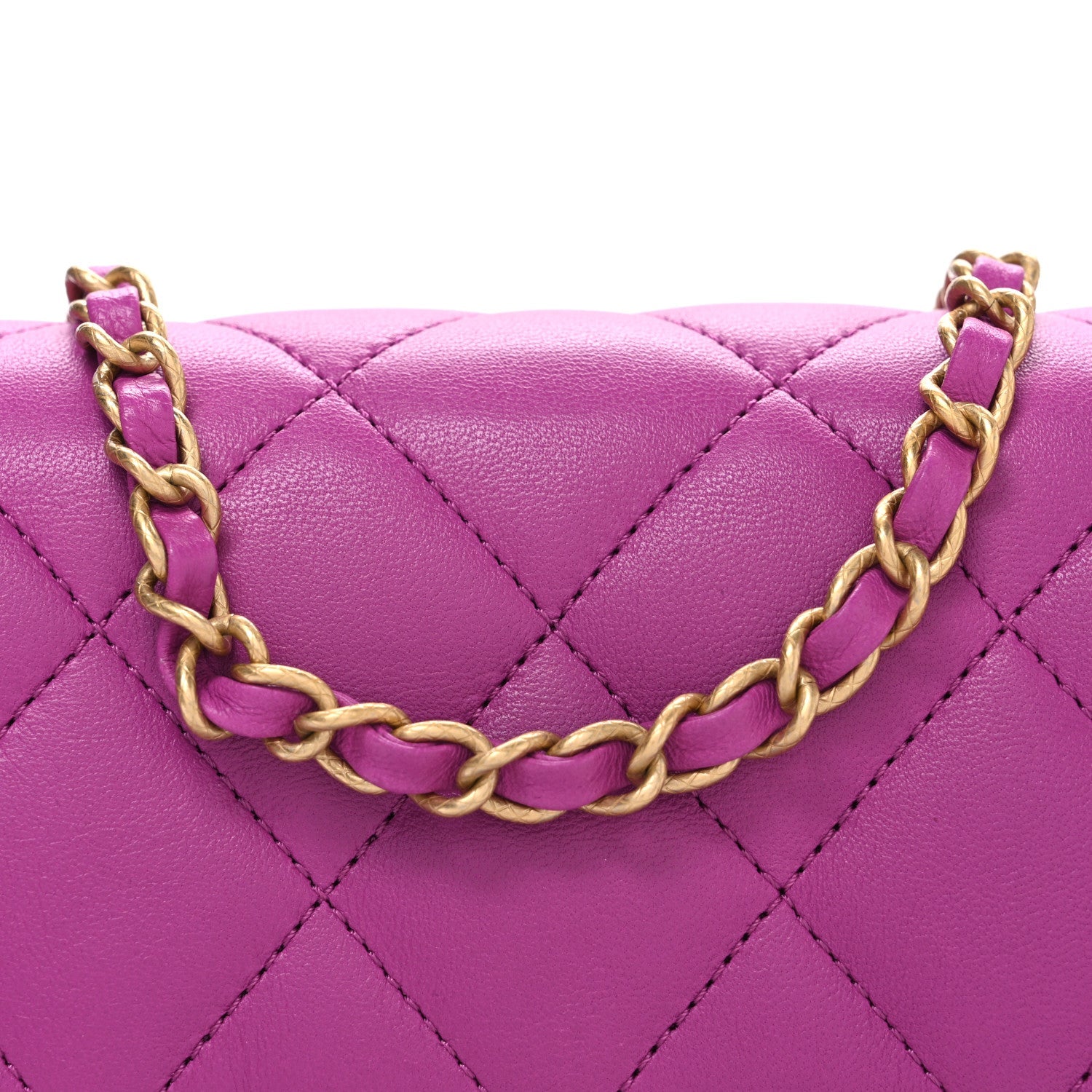 Chanel Lambskin Quilted CC Small Dynasty Flap Purple