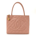 Chanel Caviar Quilted Medallion Tote Light Pink