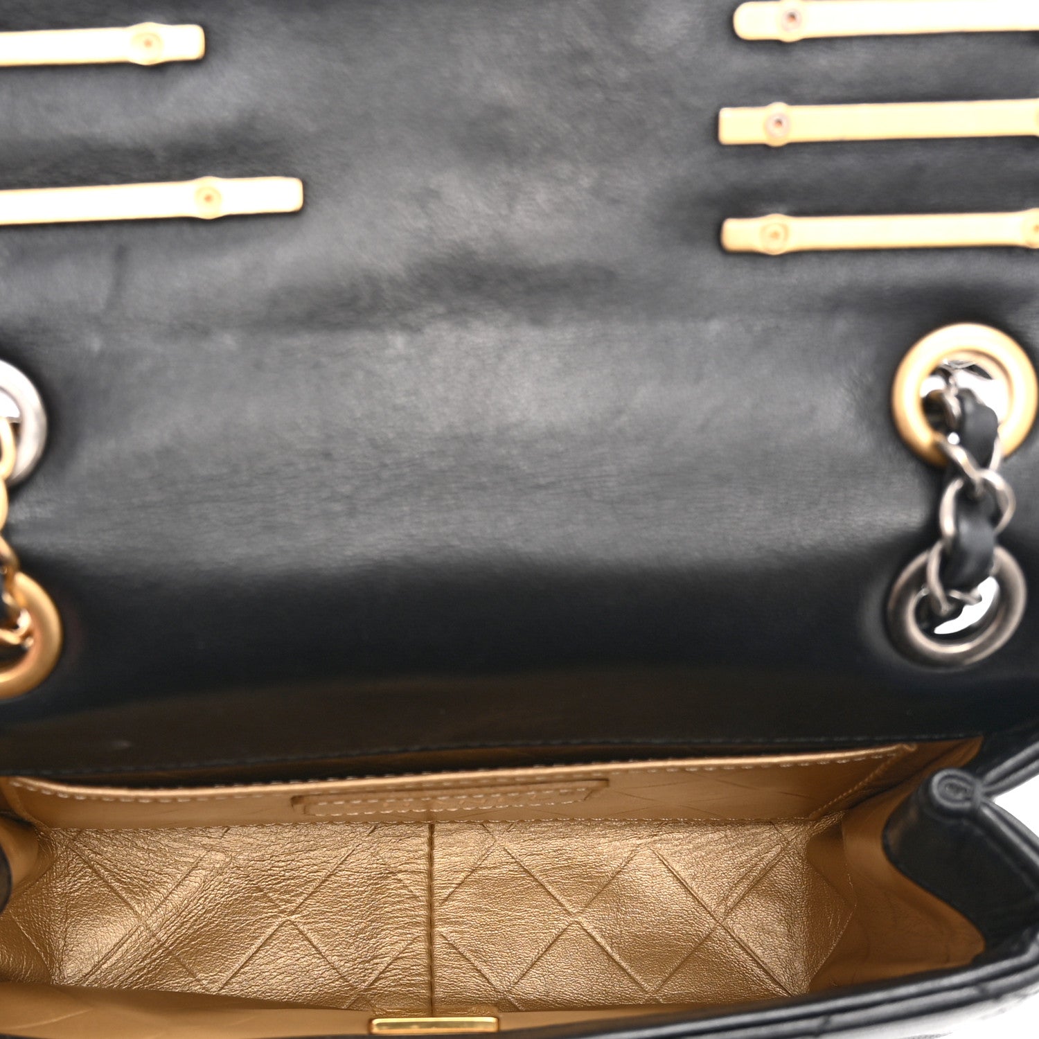 Chanel Lambskin Quilted Mini Coco Clips Single Flap Black