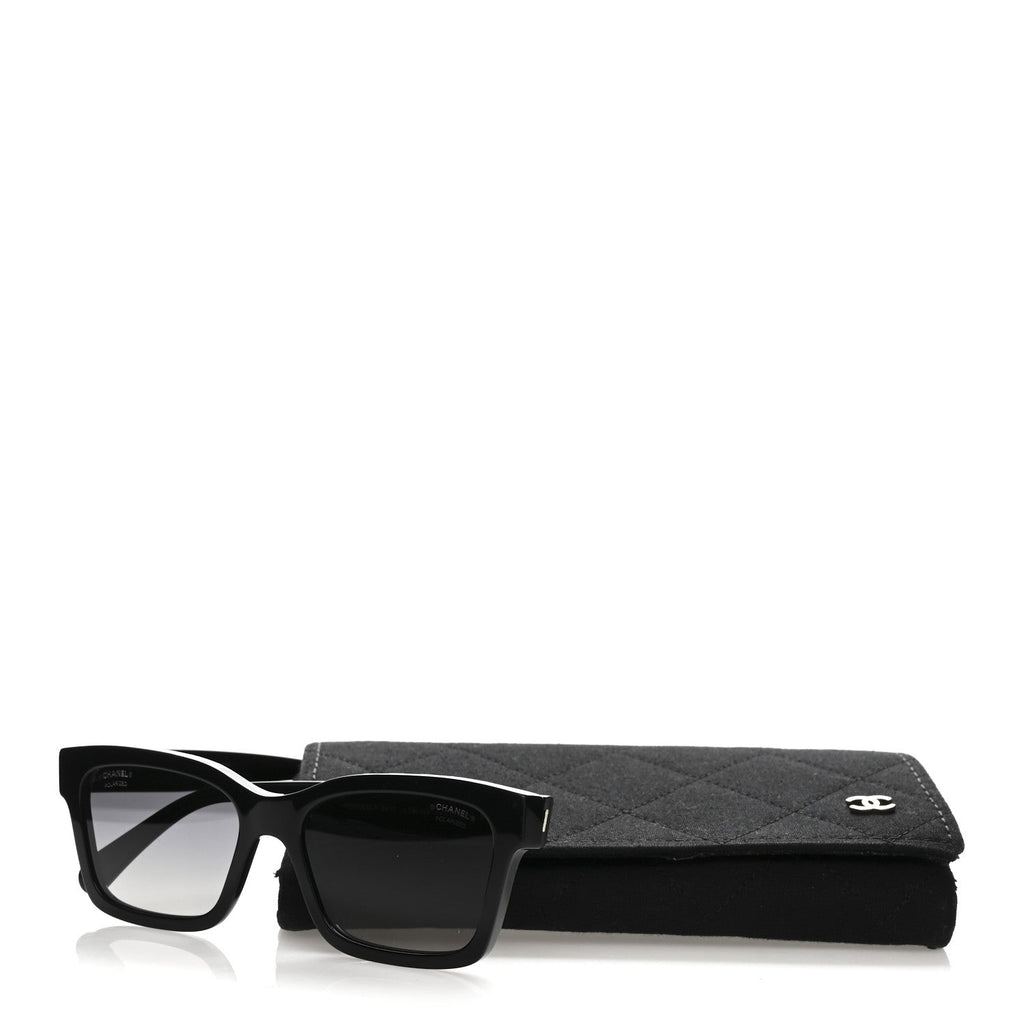 Acetate Polarized Square Sunglasses 5417 Black