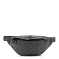 Louis Vuitton Calfskin Monogram Shadow Discovery Bumbag PM Gray