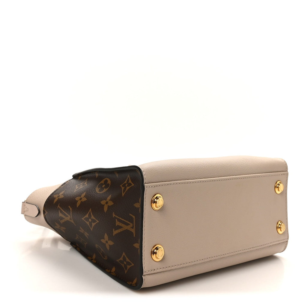 Louis Vuitton Calfskin Monogram On My Side PM Greige