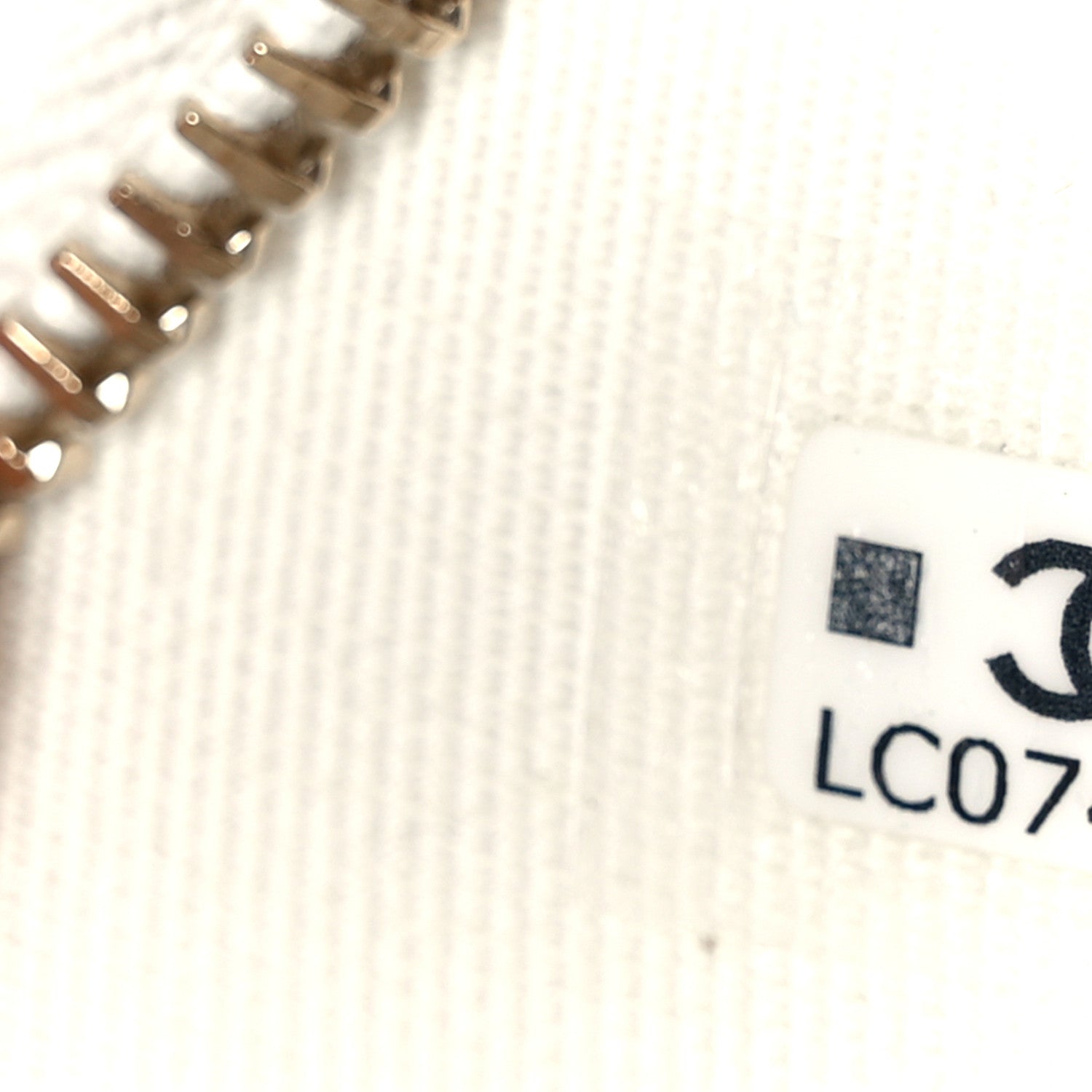 Chanel Tweed Quilted Round Filigree Pouch With Chain White Black