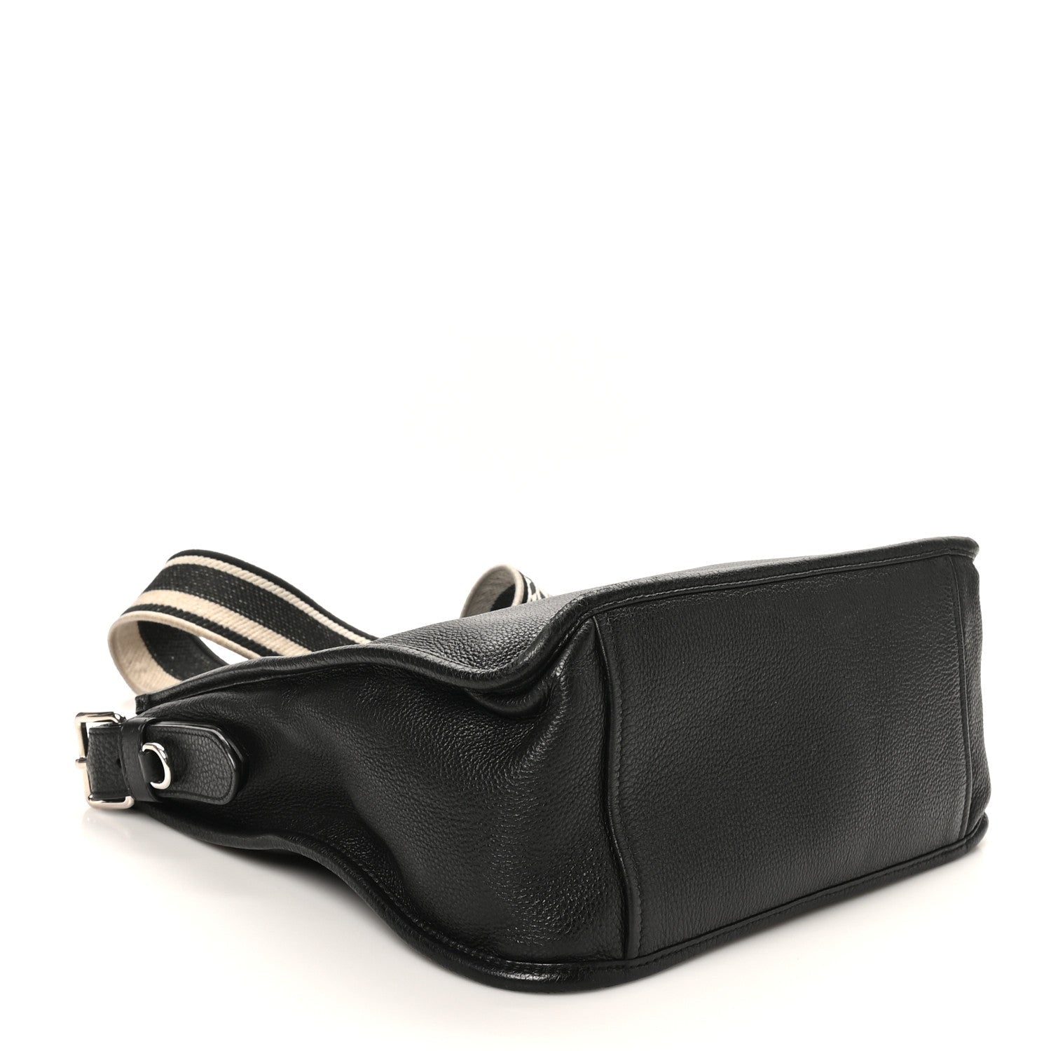 Prada Vitello Daino Soft Hobo Messenger Bag Black
