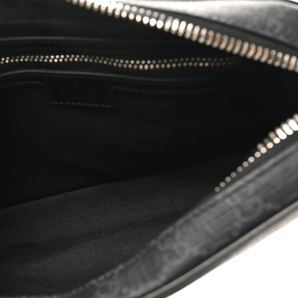 Gucci Soft GG Supreme Monogram Web Belt Bag Black Grey