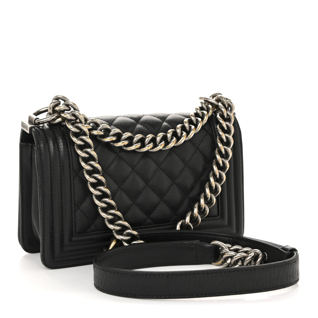 Chanel Caviar Quilted Small Boy Flap Black