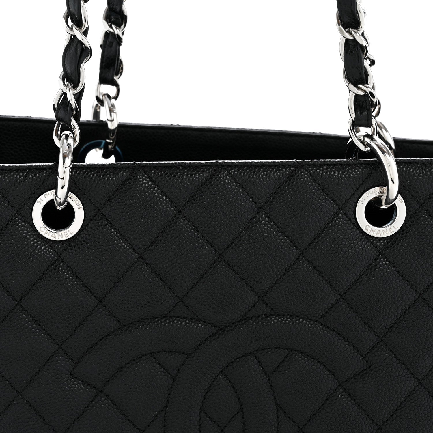 Chanel Caviar Quilted Grand Shopping Tote GST Black