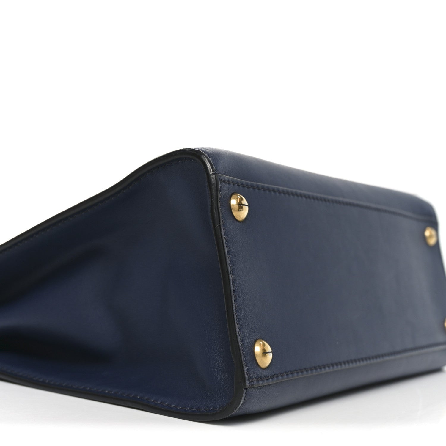 Christian Dior Calfskin Dioraddict Top Handle Navy Blue