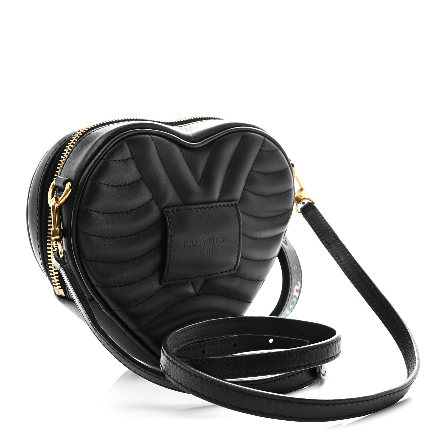 Louis Vuitton Calfskin New Wave Heart Bag Black
