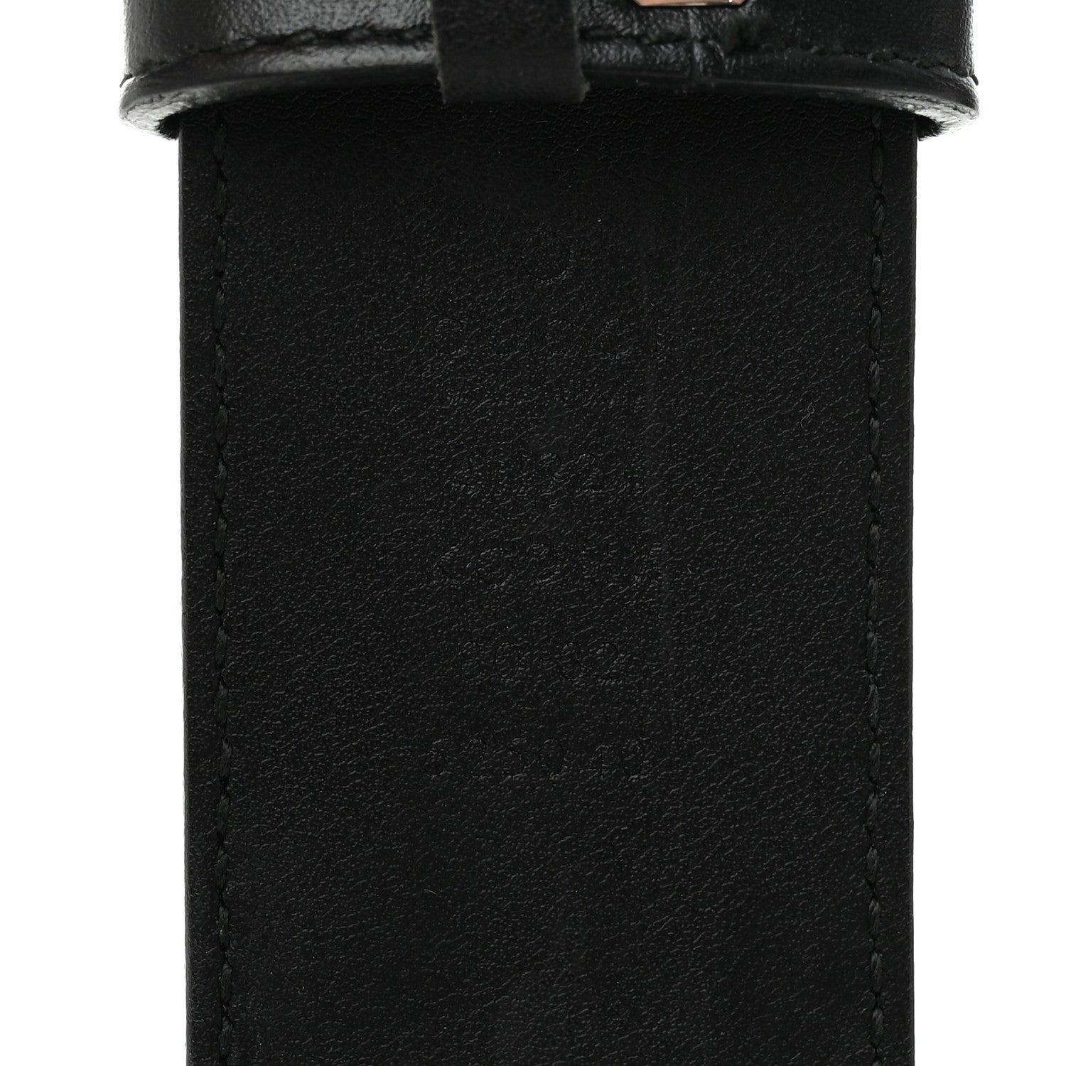 Gucci GG Supreme Monogram Selleria Calfskin Interlocking G 40mm Belt 80 32 Black Grey
