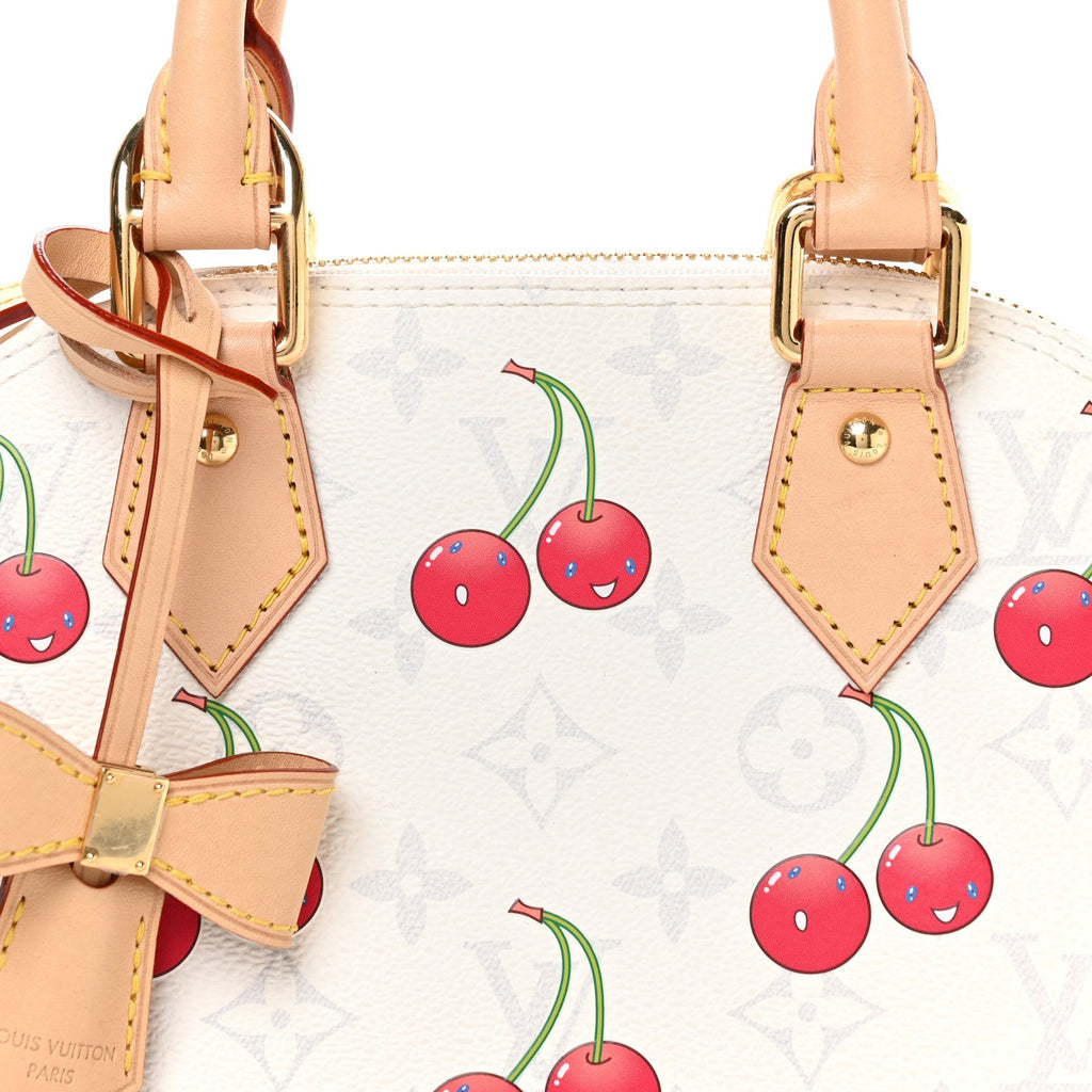 Louis Vuitton LV X TM Monogram Cerises Alma BB White