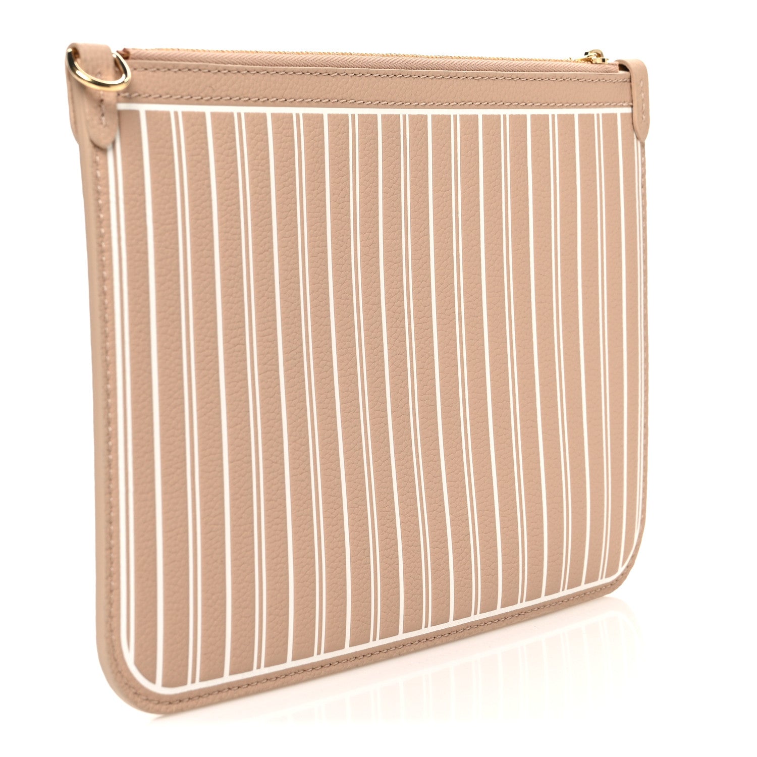 Louis Vuitton Calfskin Neverfull Inside Out MM Pochette Dune Hazelnut