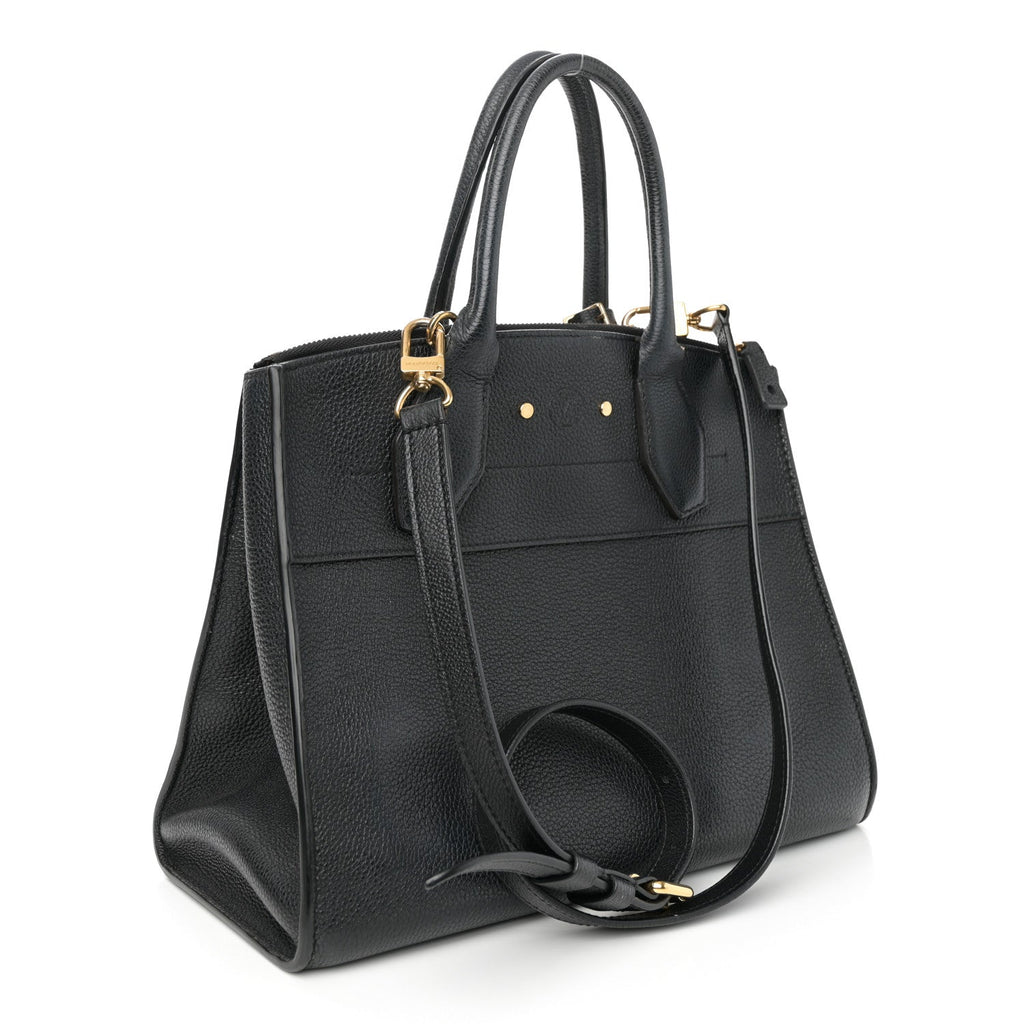 Louis Vuitton Taurillon City Steamer PM Black