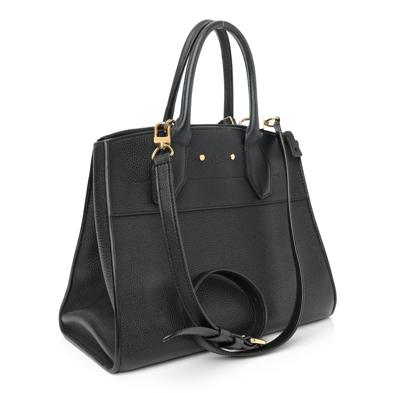 Louis Vuitton Taurillon City Steamer PM Black