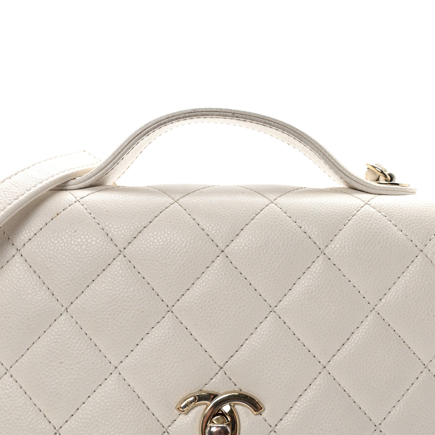 Chanel Caviar Quilted Medium Business Affinity Flap White