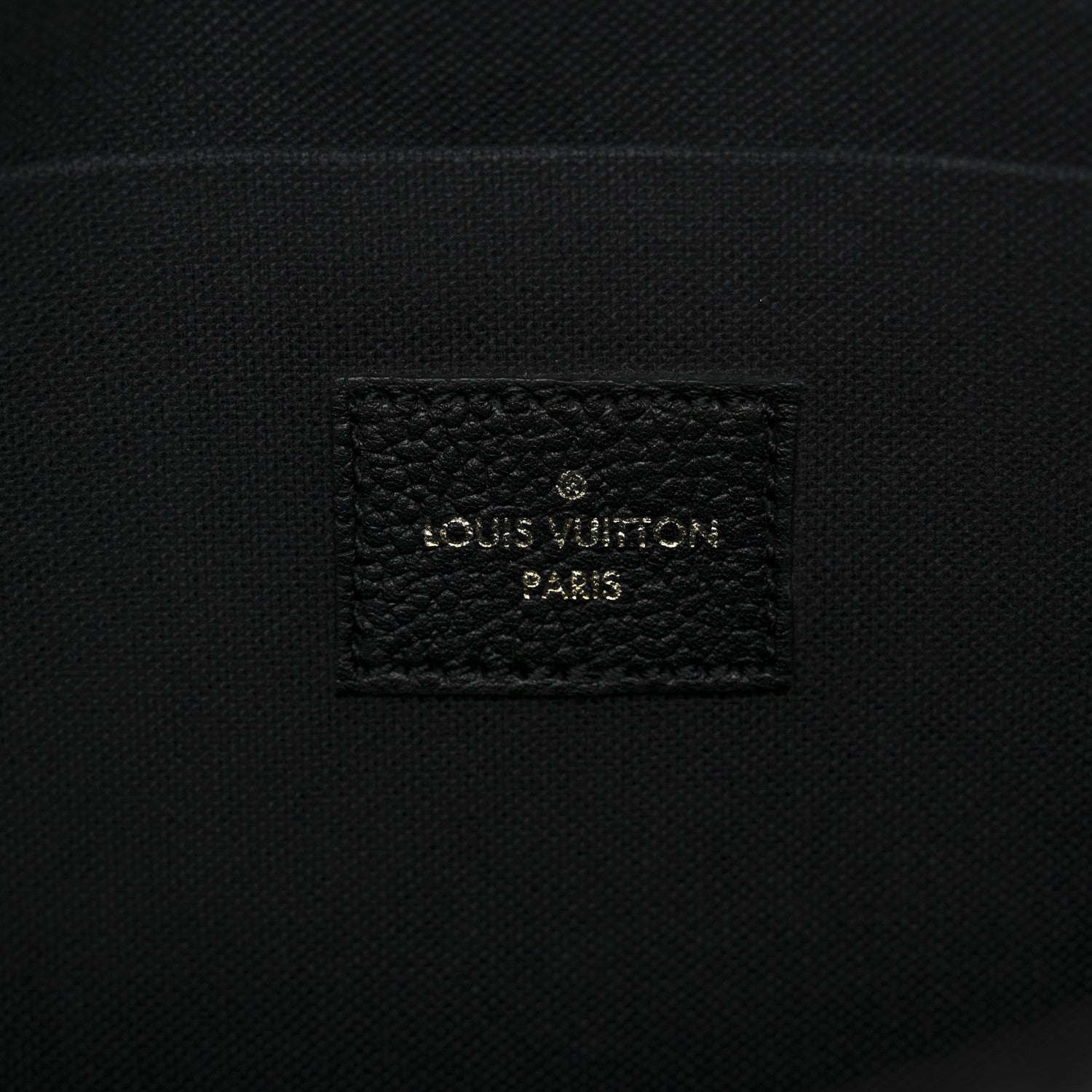 Louis Vuitton Empreinte Pochette Felicie Chain Wallet Black