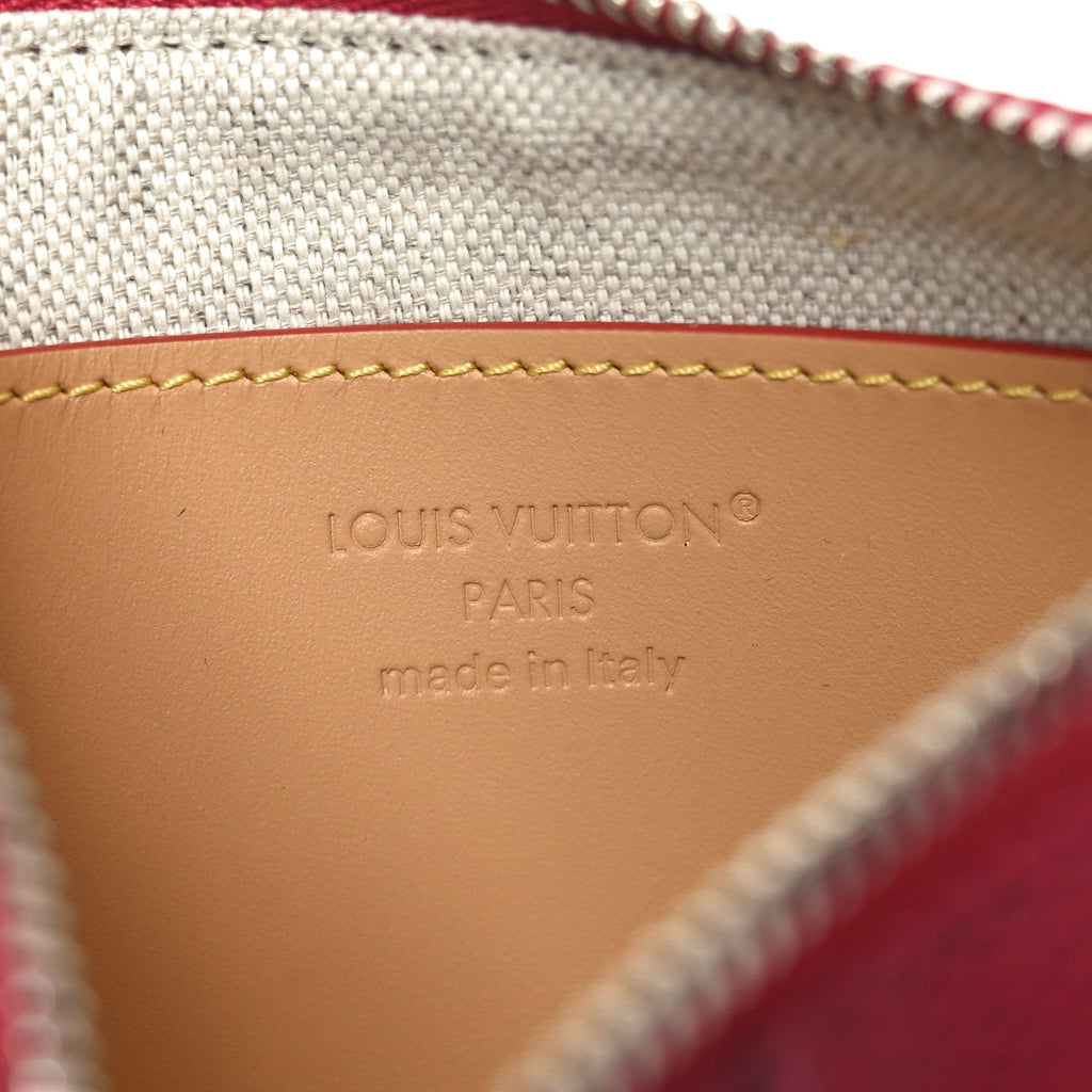 Louis Vuitton Monogram Heritage Key Pouch S Pondicherry Pink