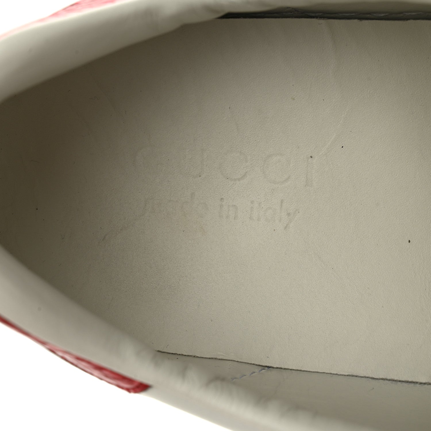 Gucci Calfskin Ayers Web Blind for Love Embroidered Mens Ace Sneakers 10 White