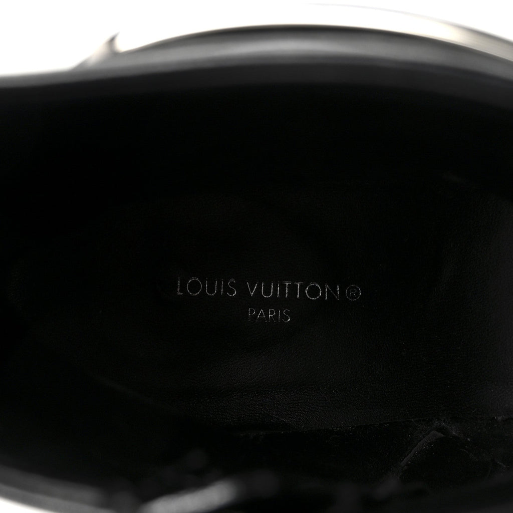 Louis Vuitton Calfskin Moonlight Boots 36.5 Black