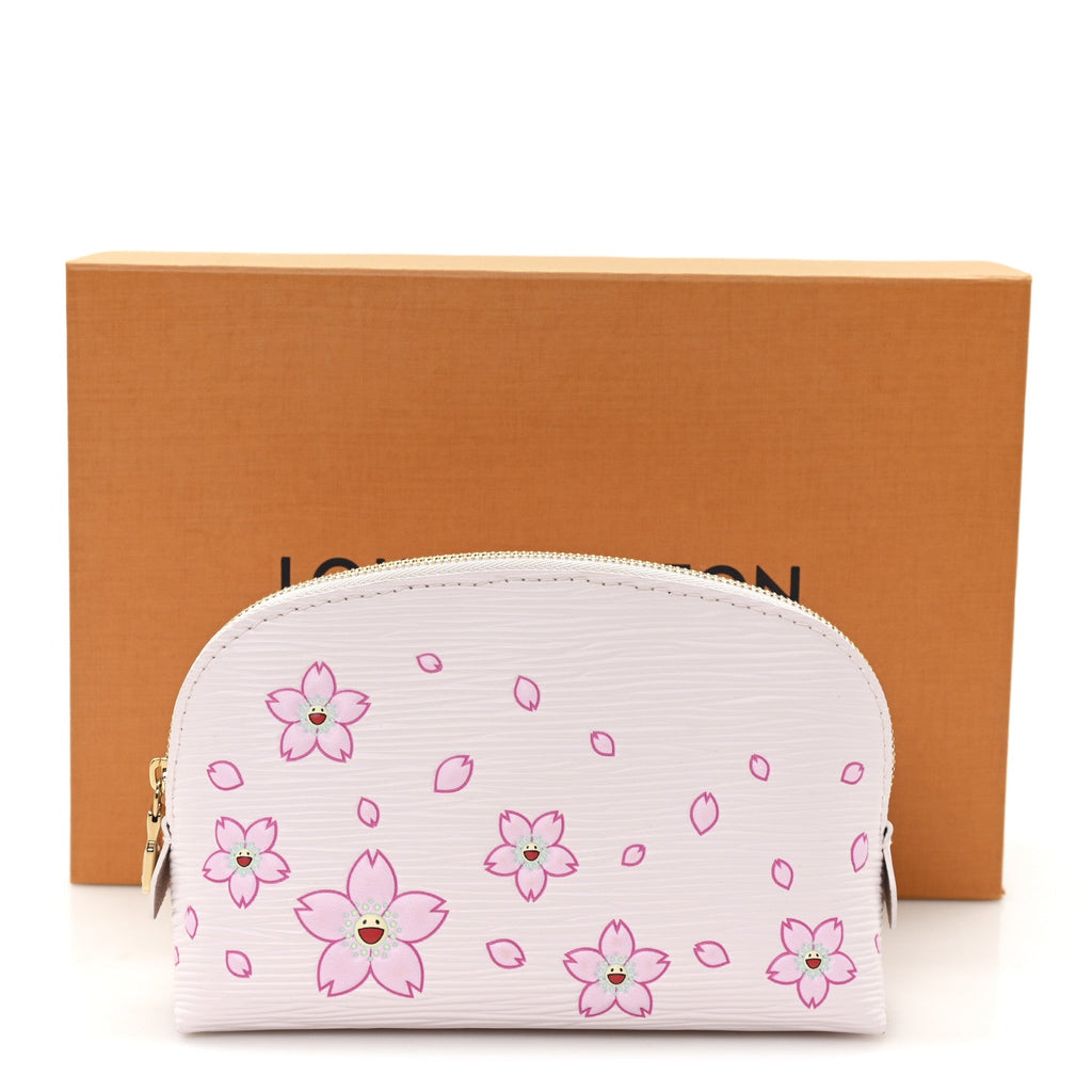 Louis Vuitton LV X TM Epi Cherry Blossom Cosmetic Pouch Pink