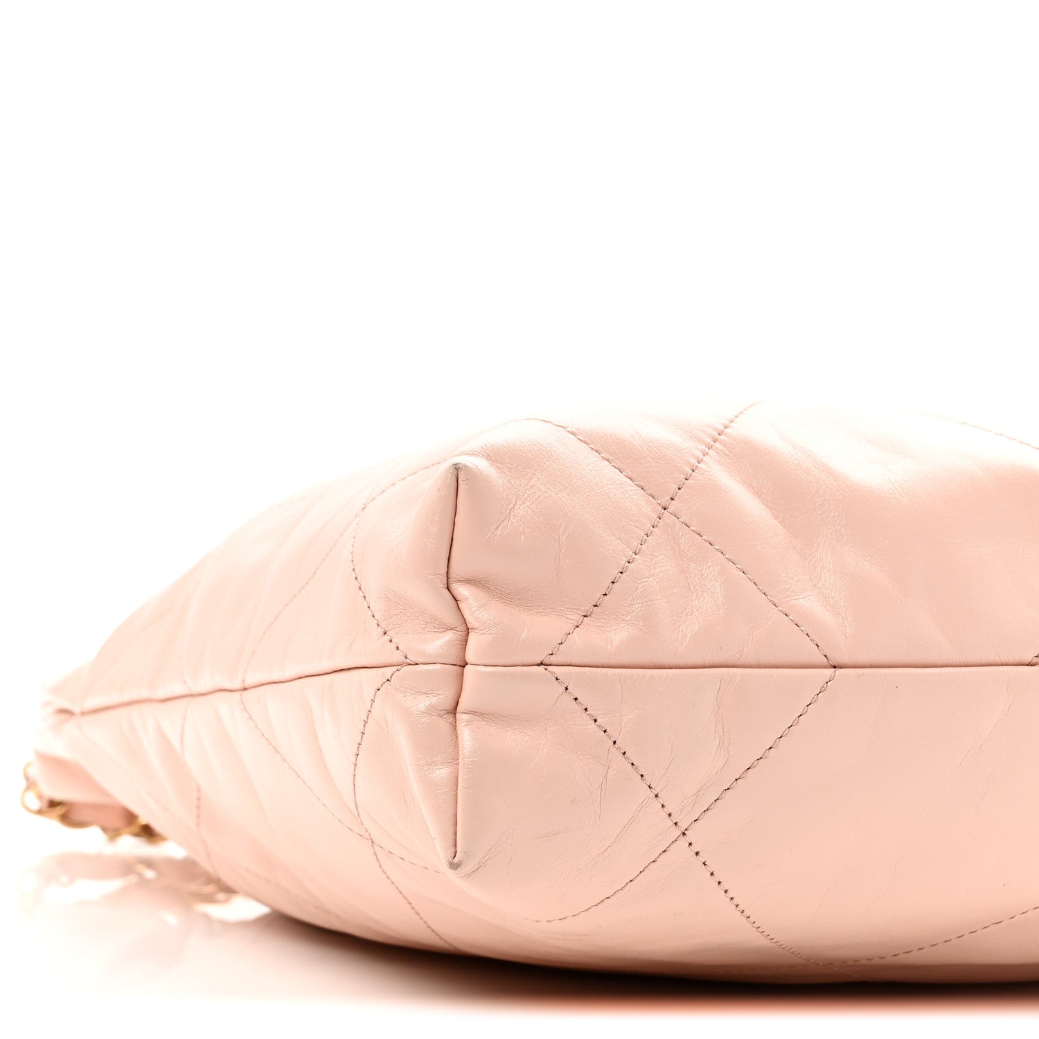 Chanel Shiny Calfskin Quilted Small Chanel 22 Light Pink