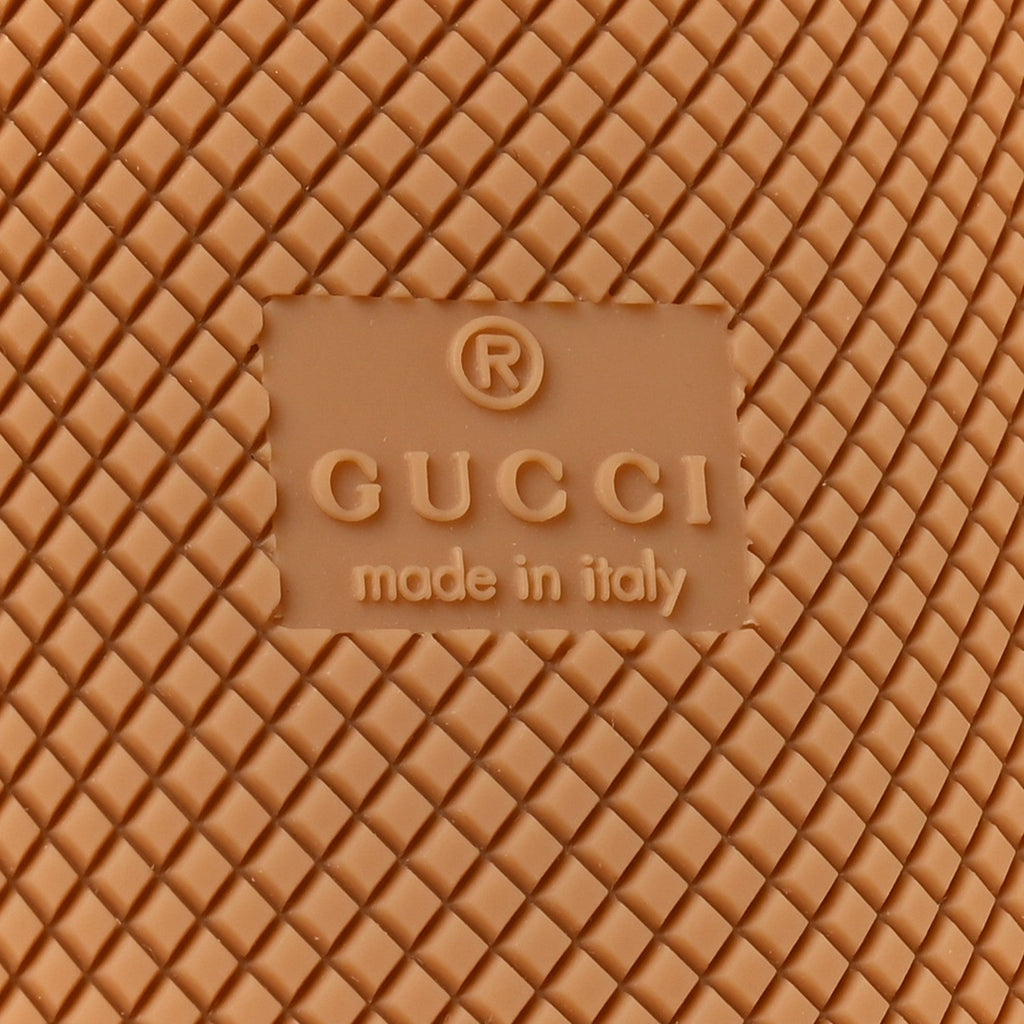 Gucci GG Supreme Monogram Harness Calfskin Web Mens Screener Sneakers 10.5 Beige Ebony Rosso Harness Brown