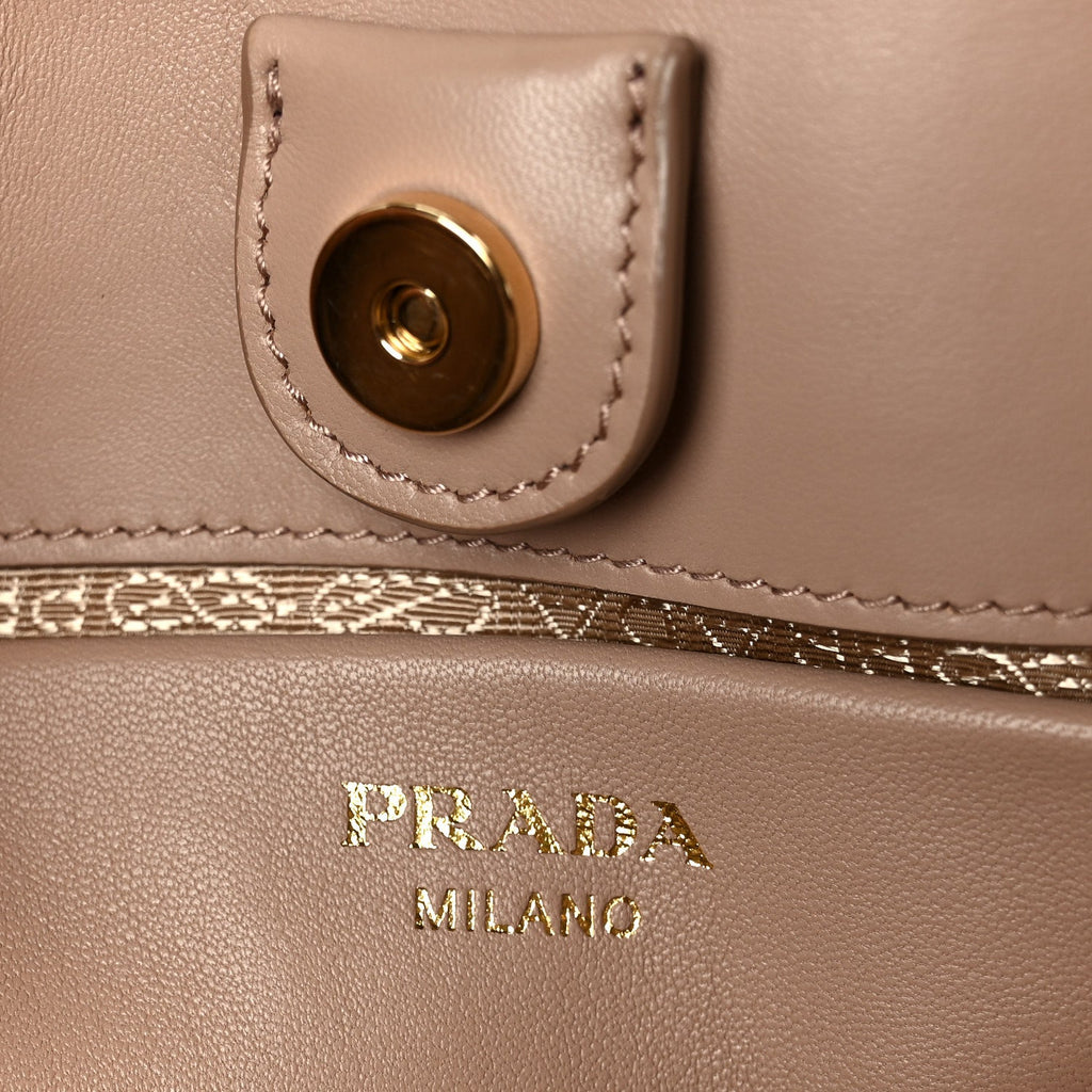 Prada Nappa Gaufre Small Tote Cipria