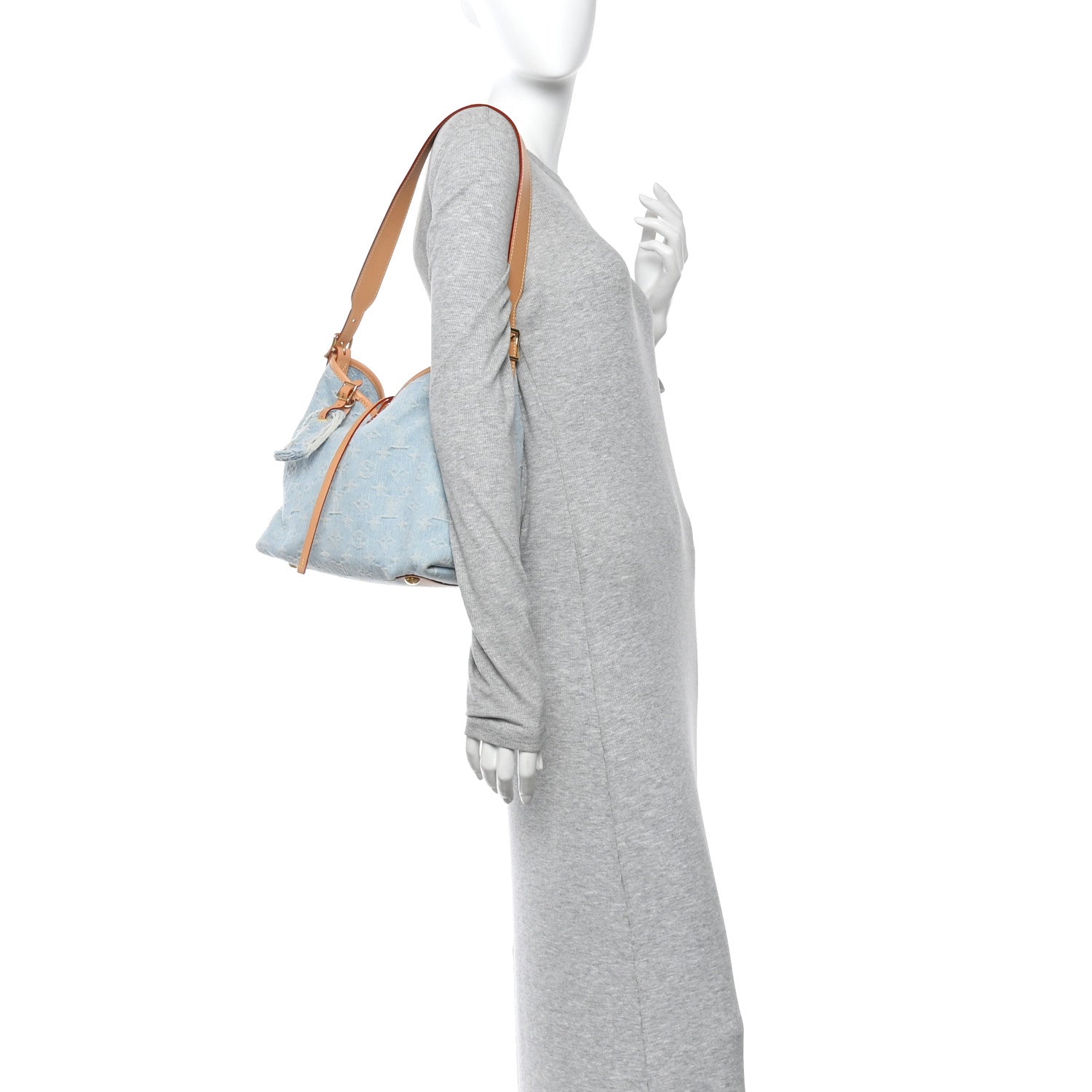 Louis Vuitton Monogram Denim CarryAll PM Sky Blue