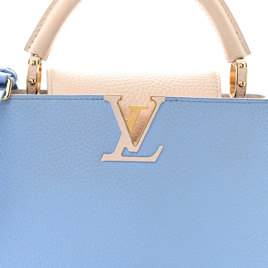 Louis Vuitton Taurillon Capucines BB Bleu de Provence Greige Doux