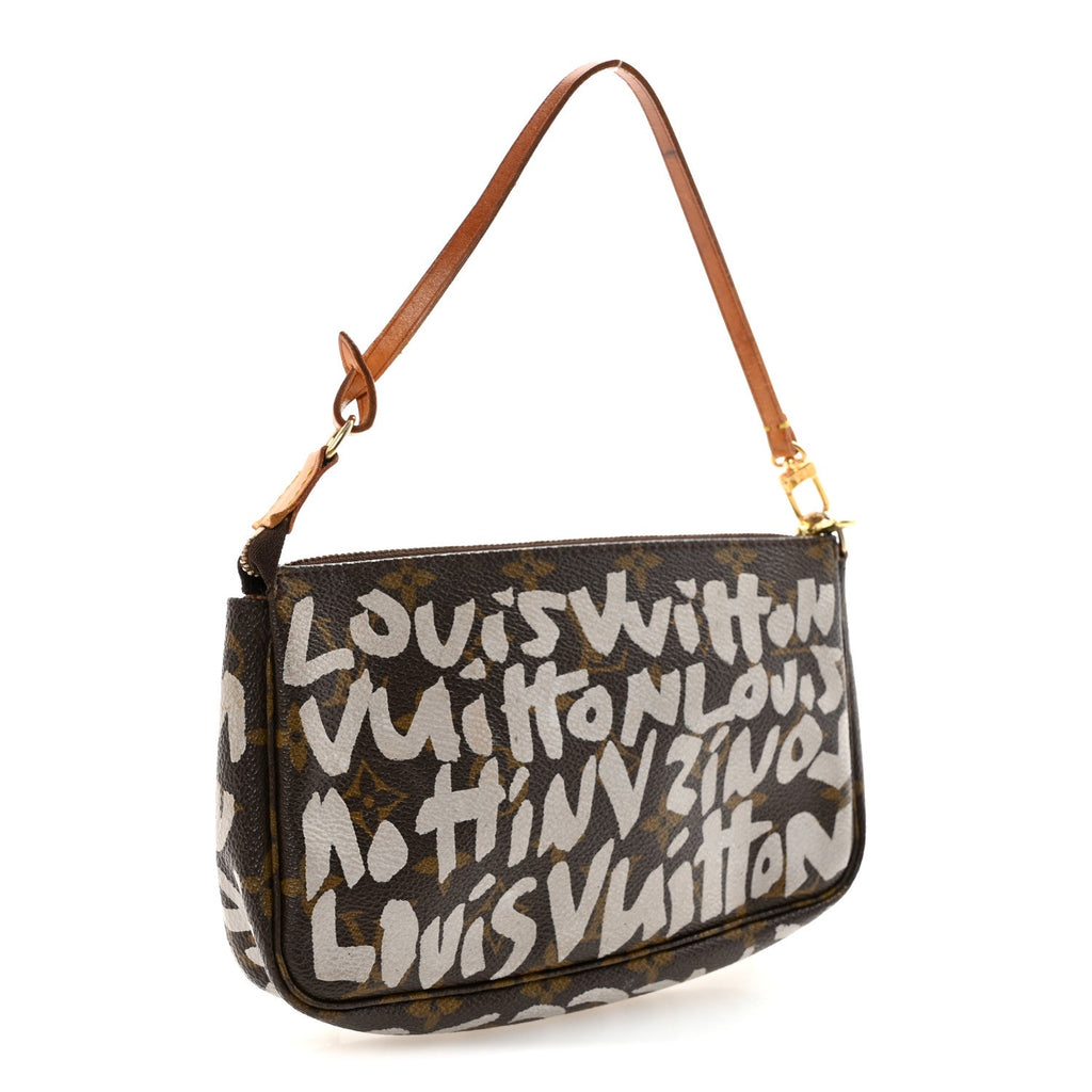 Louis Vuitton Monogram Graffiti Pochette Accessories Silver