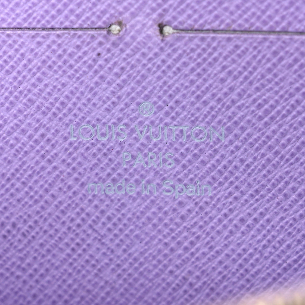 Louis Vuitton Monogram Multicolor Zippy Wallet Black Violet