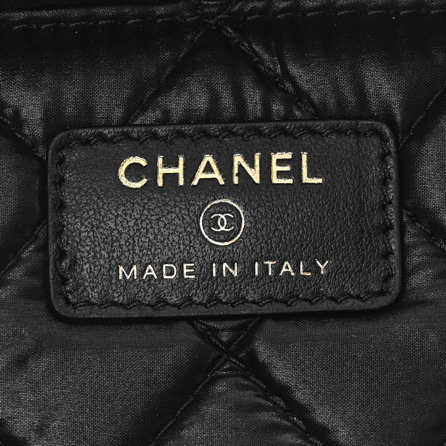 Caviar Quilted Large Vanity Pouch Black