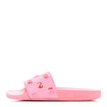 Gucci Rubber GG Monogram Perforated Womens Slide Sandals 36 Rose Box