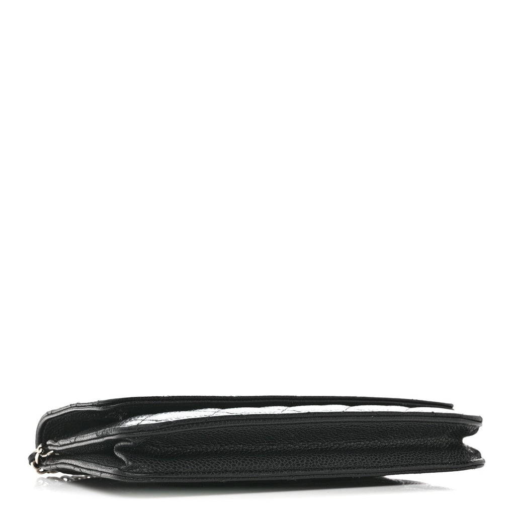 Chanel Caviar Quilted Wallet On Chain WOC Black