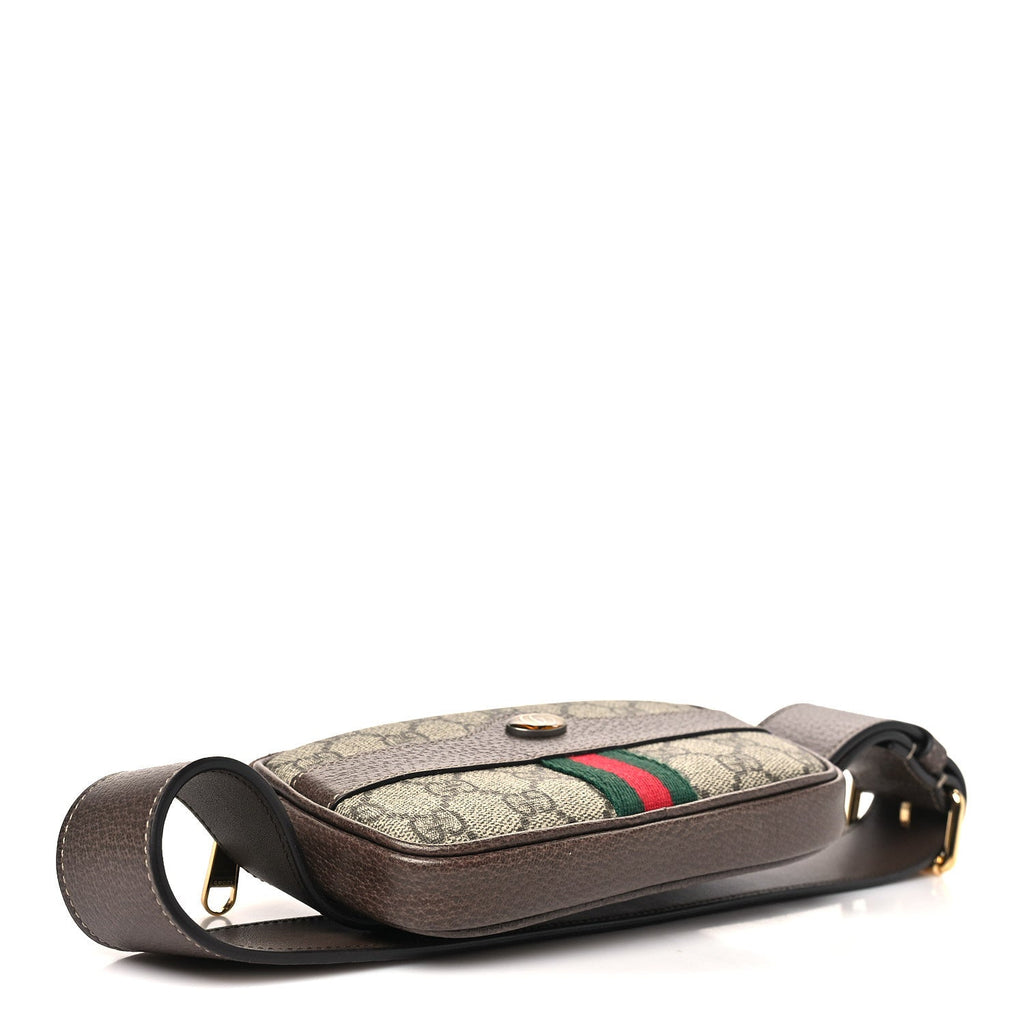 Gucci GG Supreme Monogram Ophidia Belted iPhone Case 75 30 Brown