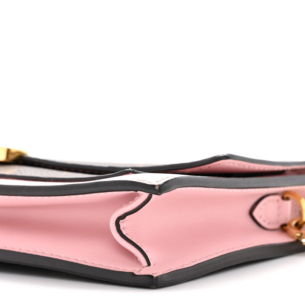 Louis Vuitton Monogram Flore Chain Wallet Rose Ballerine