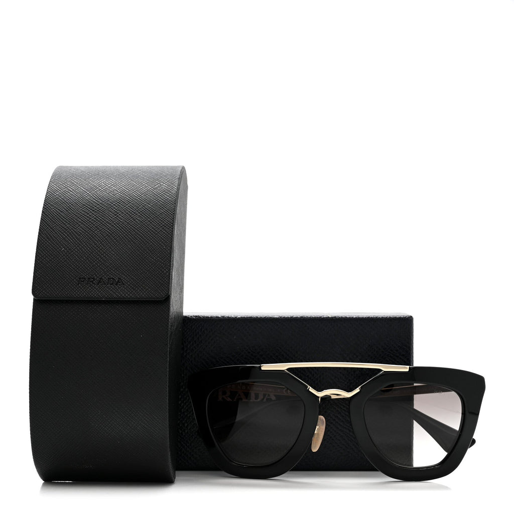 Prada Acetate Cinema Sunglasses SPR 09Q Black