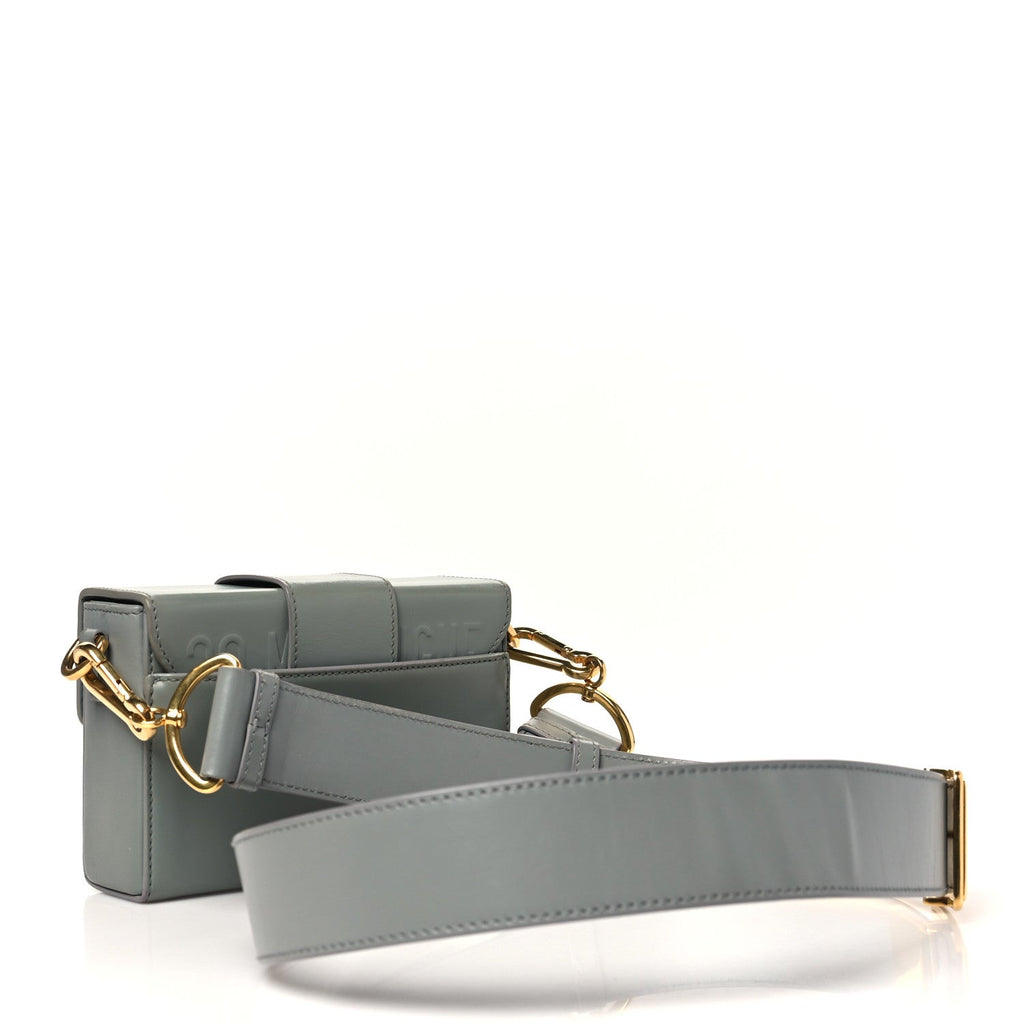 Christian Dior Box Calfskin 30 Montaigne Box Bag Gray