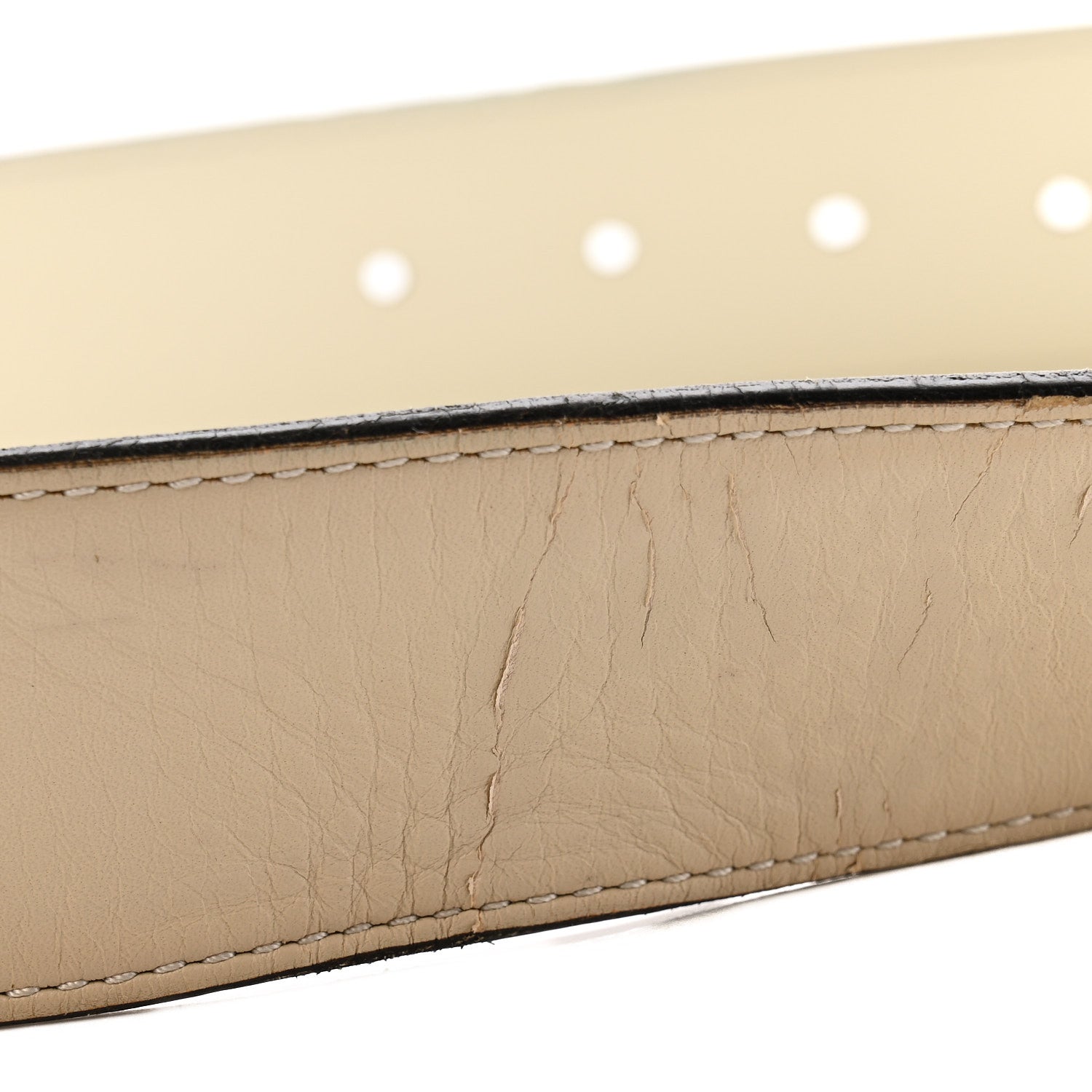 Gucci Calfskin Double G 40mm Belt 85 34 Mystic White