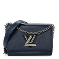 Louis Vuitton Epi Twist Shoulder Bag MM Navy