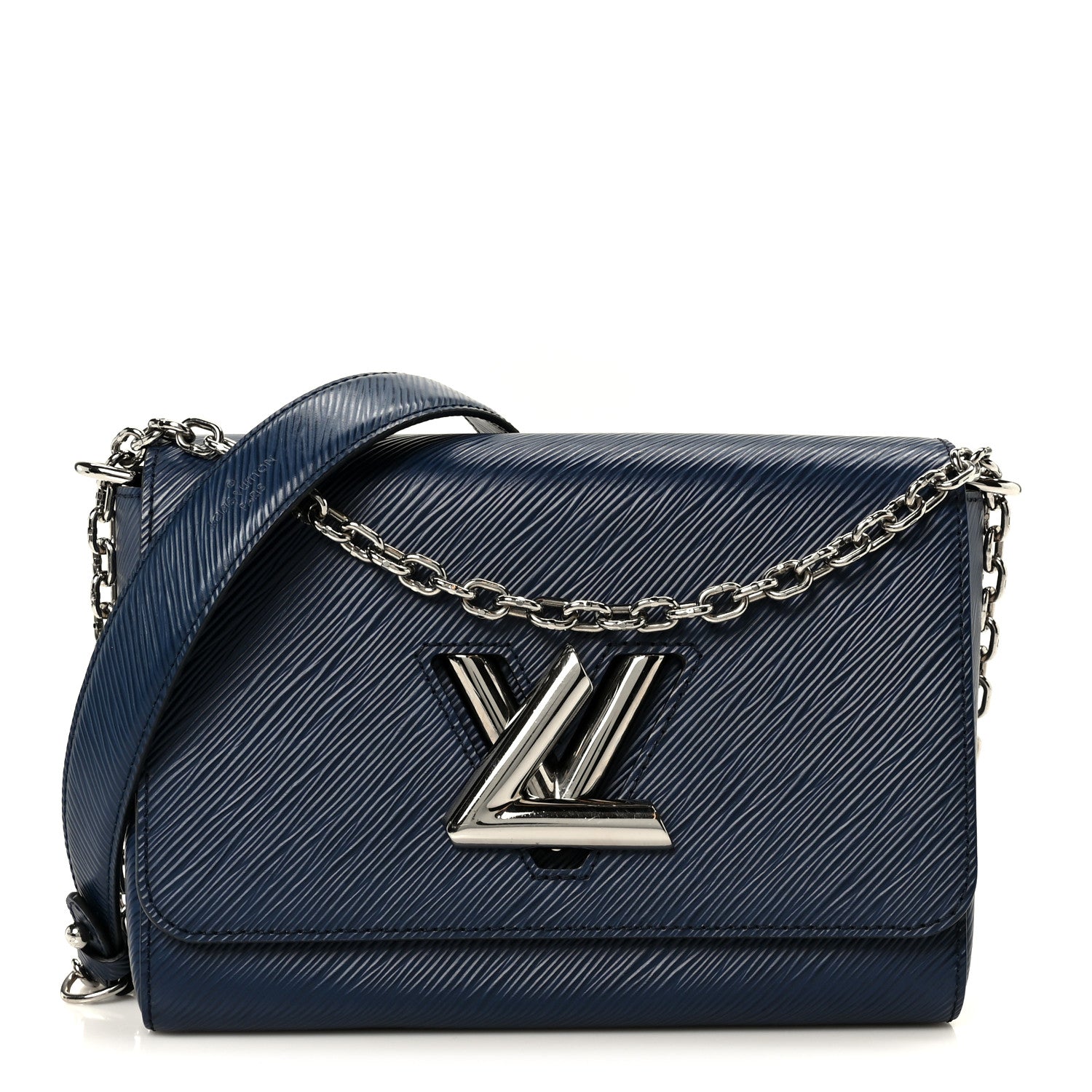 Louis Vuitton Epi Twist Shoulder Bag MM Navy