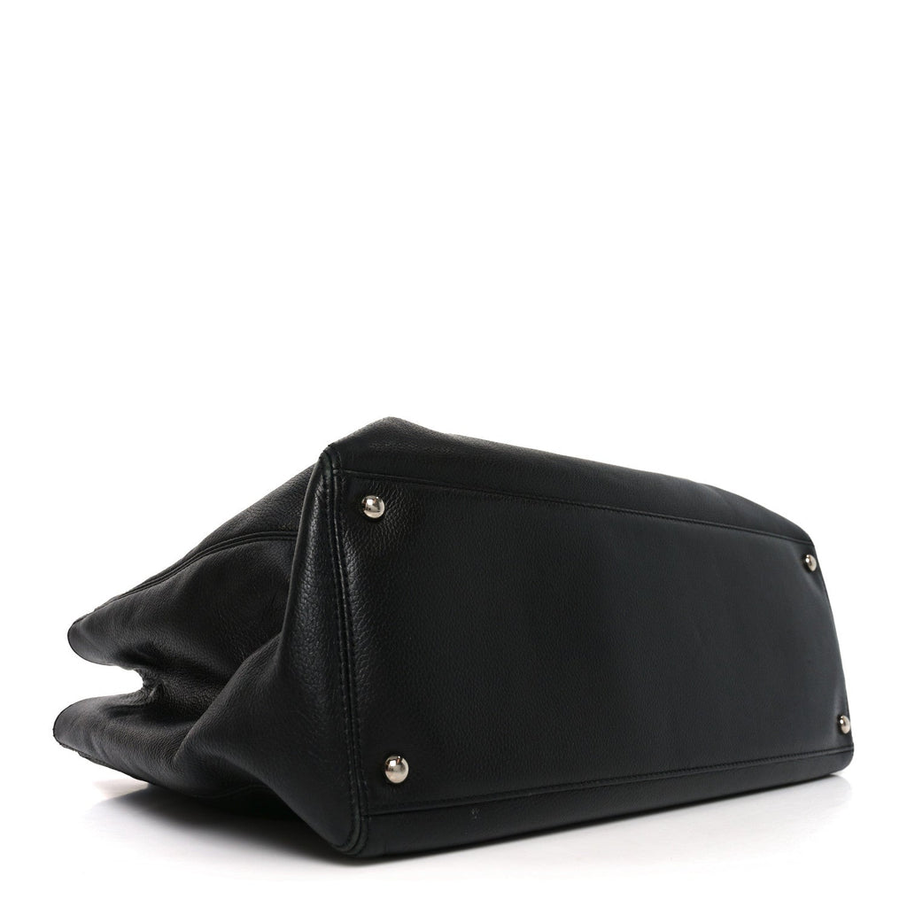 Chanel Calfskin Cerf Shopper Tote Black